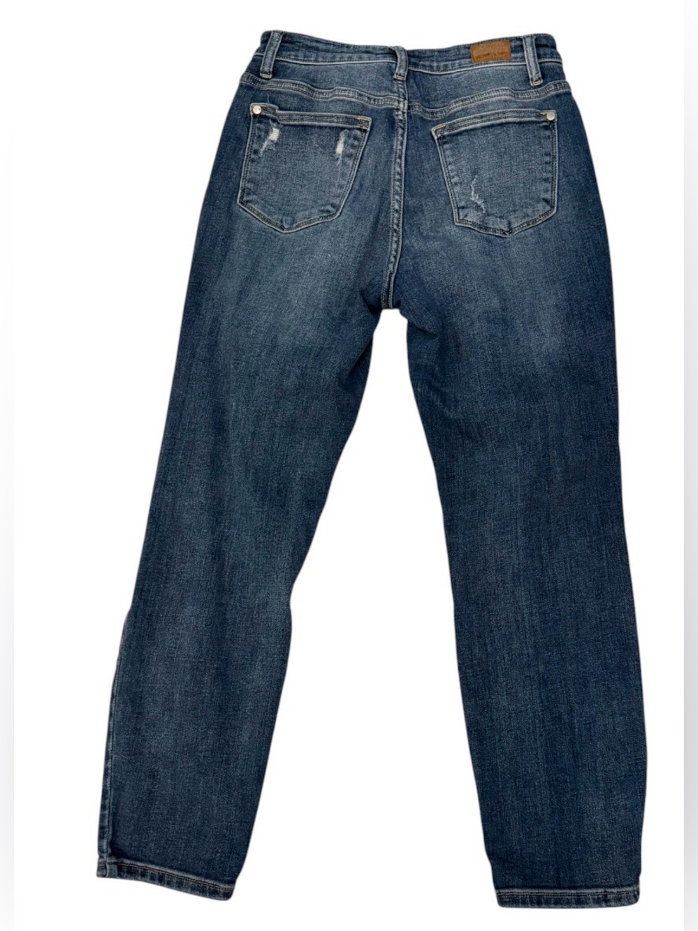 Judy Blue 💙 High Rise Distressed Boyfriend Jeans Size 5/27 - Weekend Jeans - Picture 3 of 7